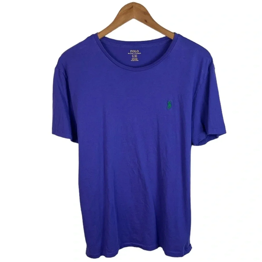 TS769 Mens Polo Ralph Lauren Designer Preppy T Shirt L